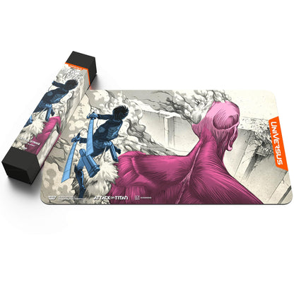 UniVersus: Attack on Titan: Origins of Power - Lethal Strike Playmat - 24 x 14 Neoprene Mat, Tabletop Card Game Accessory, UVS Games, Licensed 5