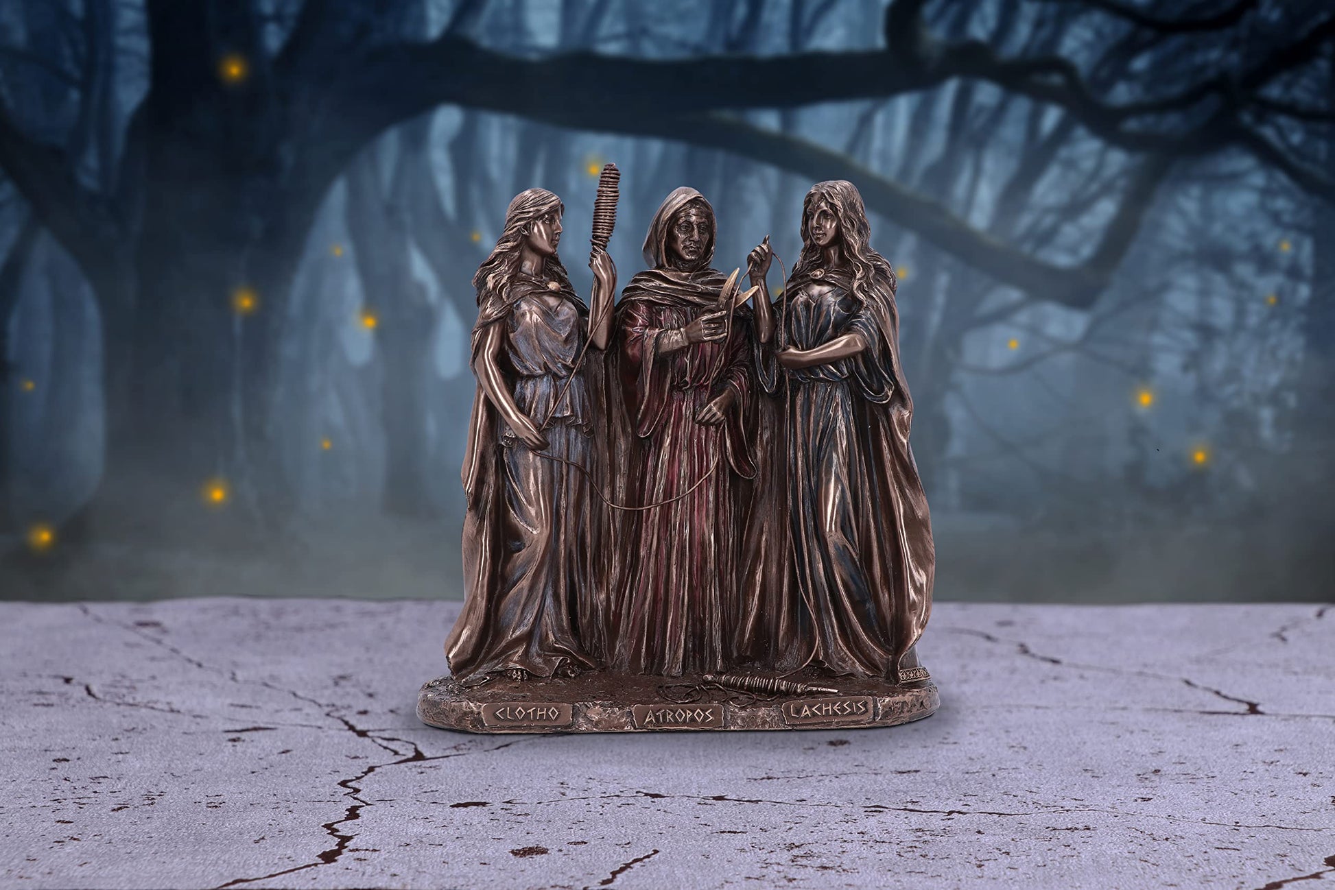 The Three Fates of Destiny Bronze Ornament 19cm 7