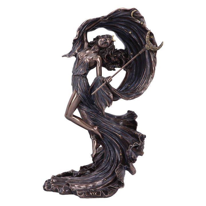 Bronze Nyx Greek Goddess of the Night Starry Sky Figurine 27.5cm
