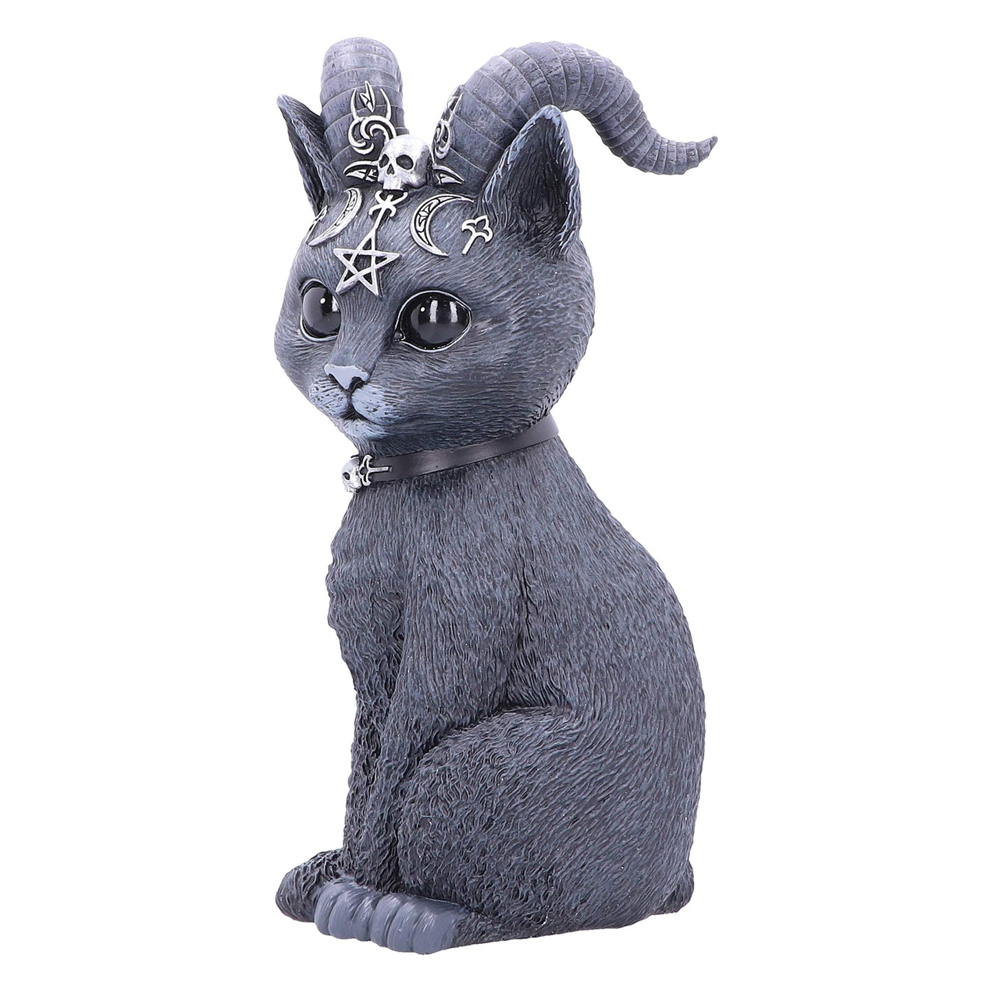 Large Pawzuph Horned Occult Cat Figurine 26.5cm 2