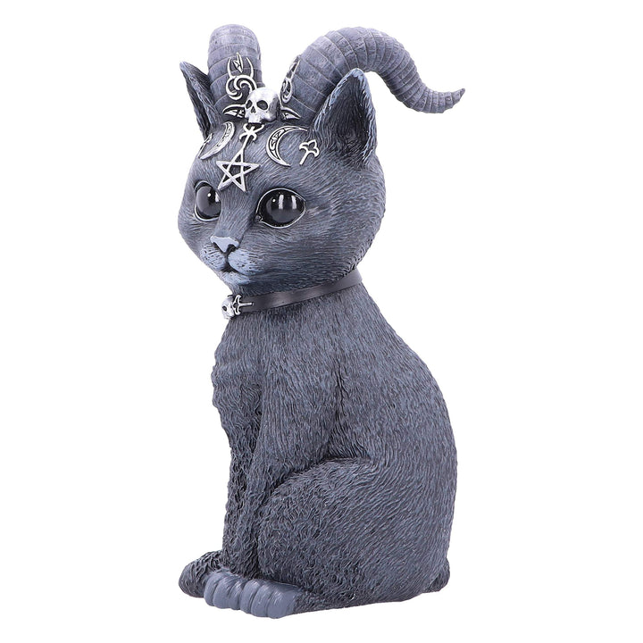 Large Pawzuph Horned Occult Cat Figurine 26.5cm