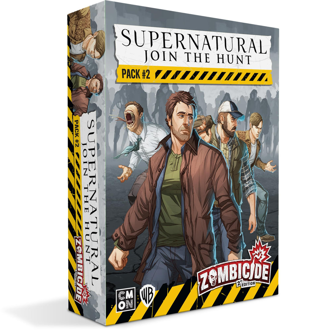 CMON Zombicide Supernatural Character Pack #2 - Jack Kline, John Winchester, Bobby Singer, Leviathan - Cooperative Strategy Board Game for Ages 14+, 1-6 Players, 60 Minute Playtime, Made