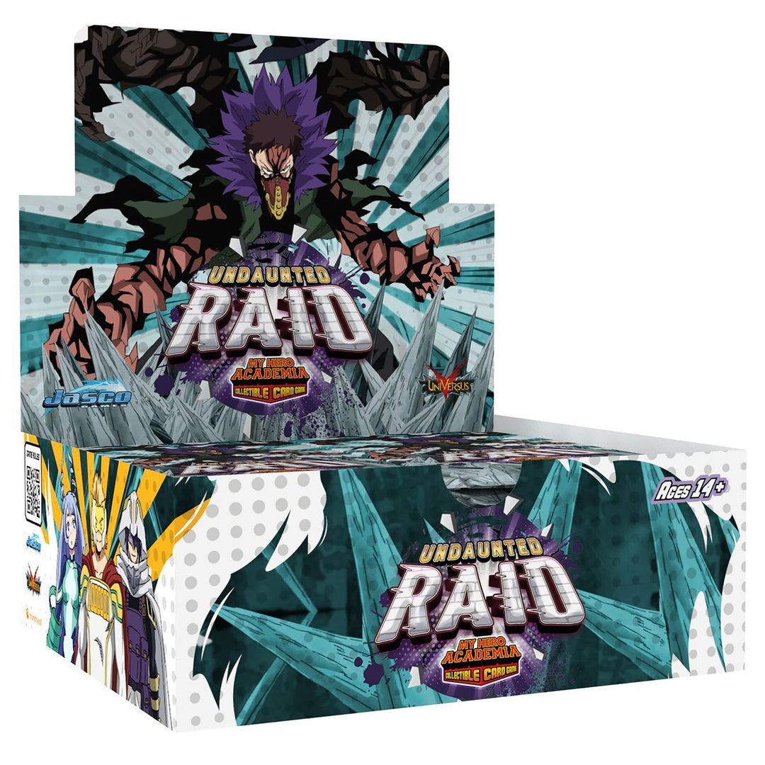 Jasco My Hero Academia Collectible Card Game Series 5: Undaunted Raid Booster Display - Contains 24 Expansion Packs of 11-Cards, Trading Card Game