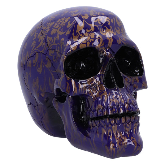 Indigo Elegance Skull 18.5cm 2