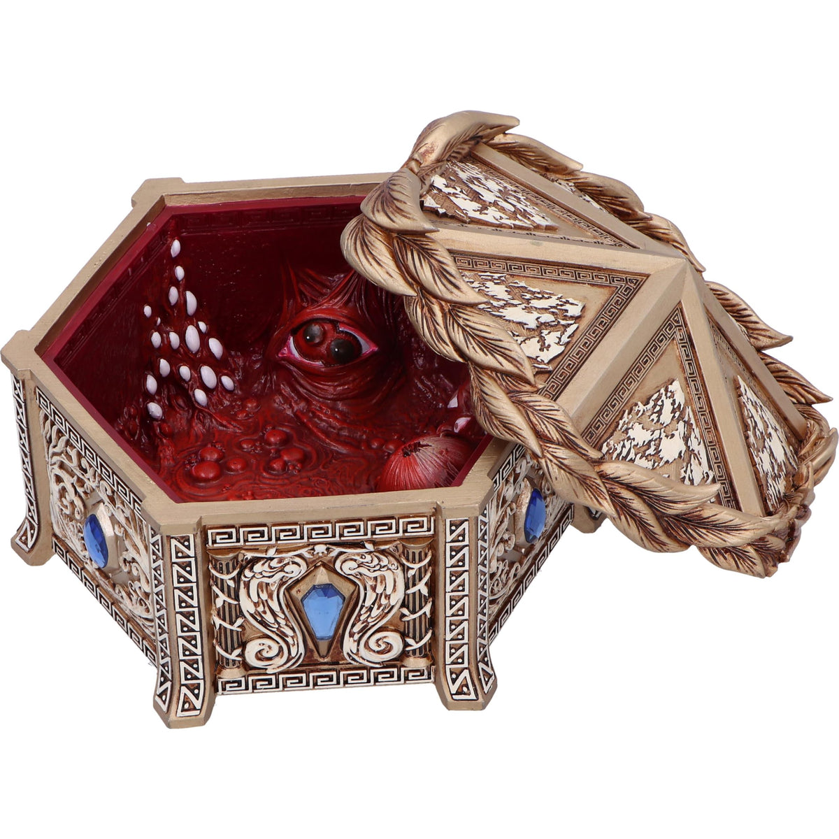 Gold Detailed Pandoras Trinket Box Pandoras 16.5cm 3