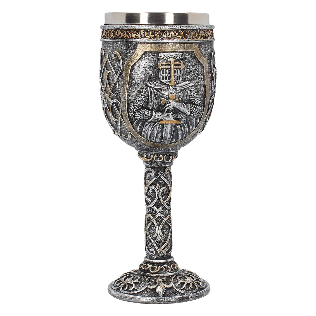 Armoured Medival Knight Soldier Goblet 19cm