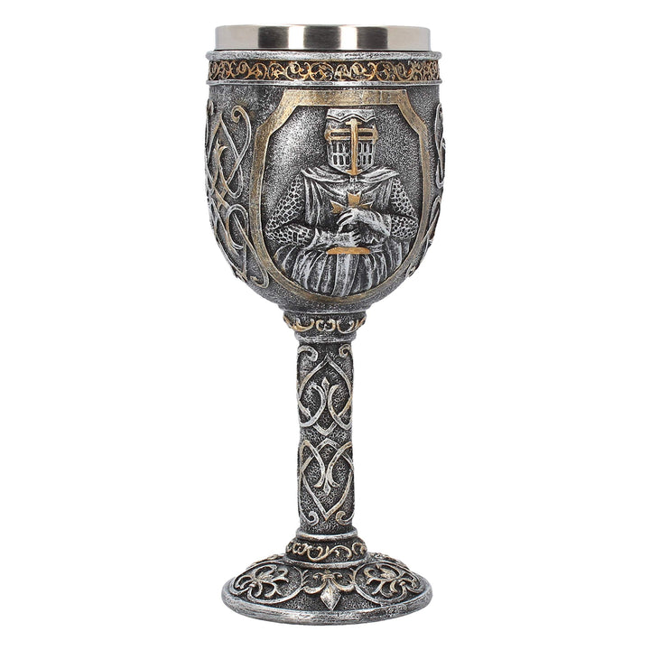 Armoured Medival Knight Soldier Goblet 19cm
