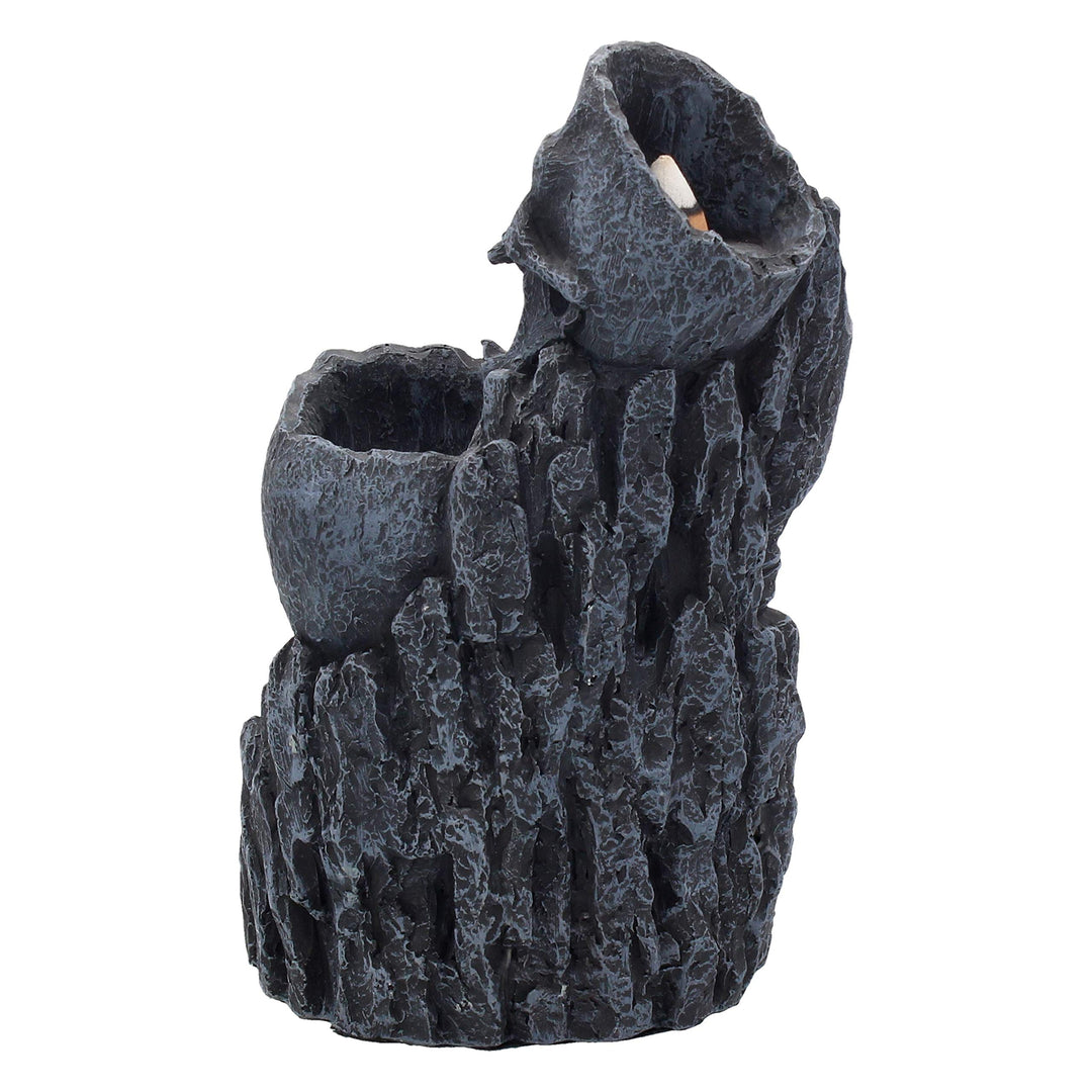 Skull Backflow Incense Tower Holder 17.5cm
