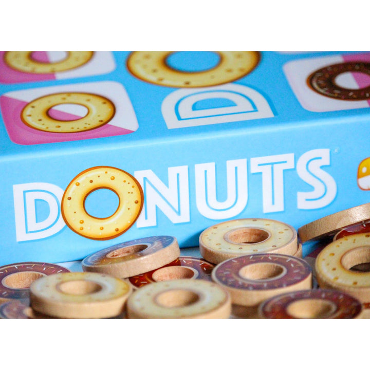 Funforge: Donuts - The Tasty & Tactical Clash for 2 Players, Placement Board Game, Abstract Adult & Family Game, Ages 8+, 10-15 Min