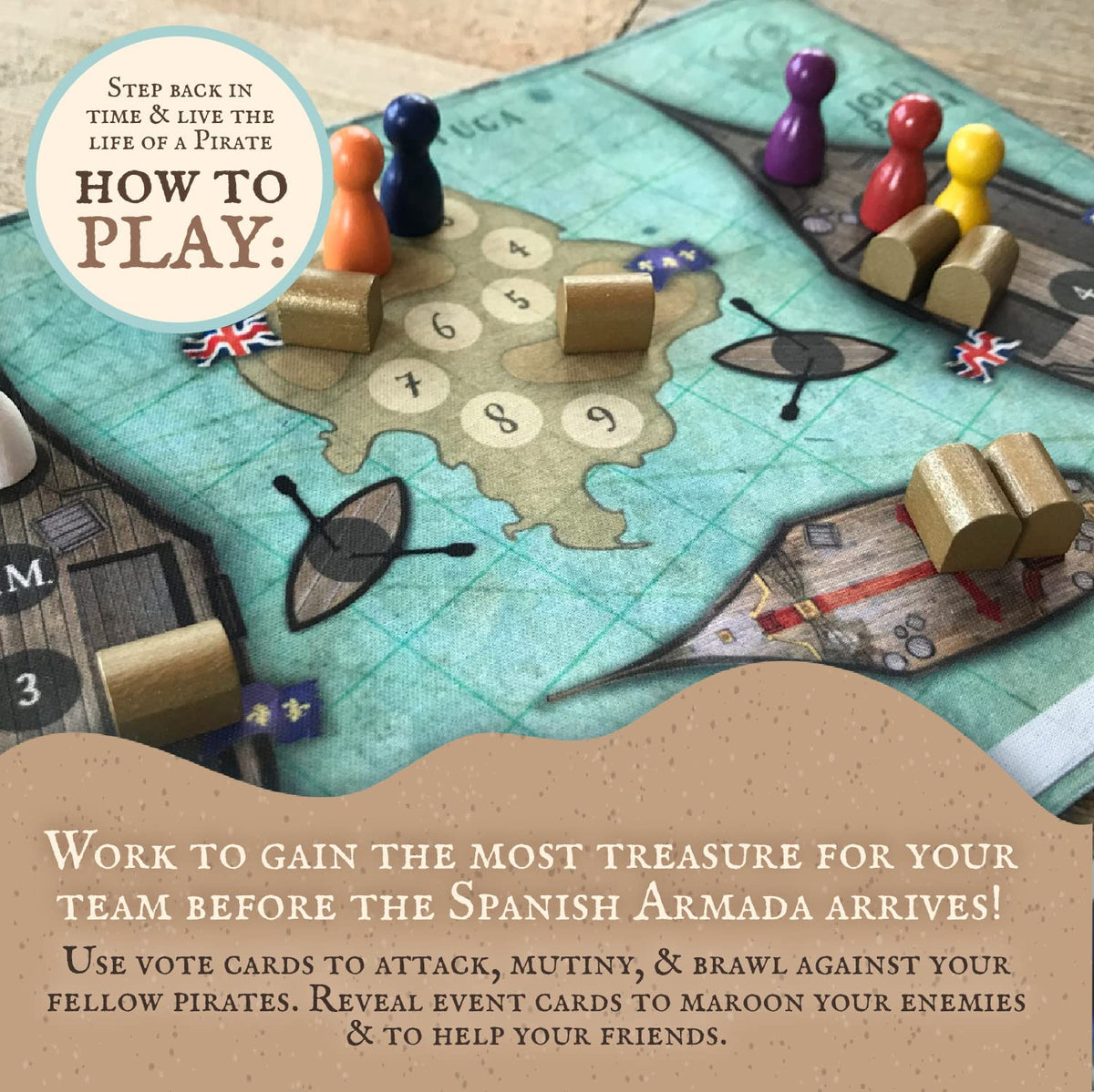Tortuga 1667 Board Game by Facade 3