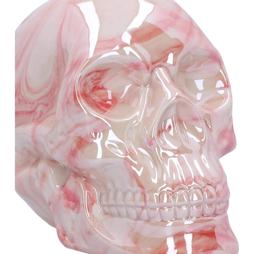Marbellum Pink Marble Skull Large 13.5cm