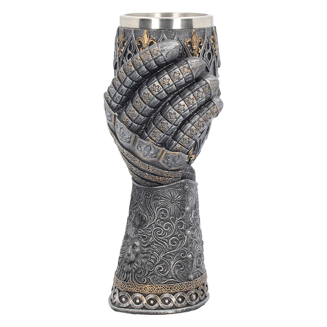 Medieval Lion Heart Gauntlet Armour Goblet