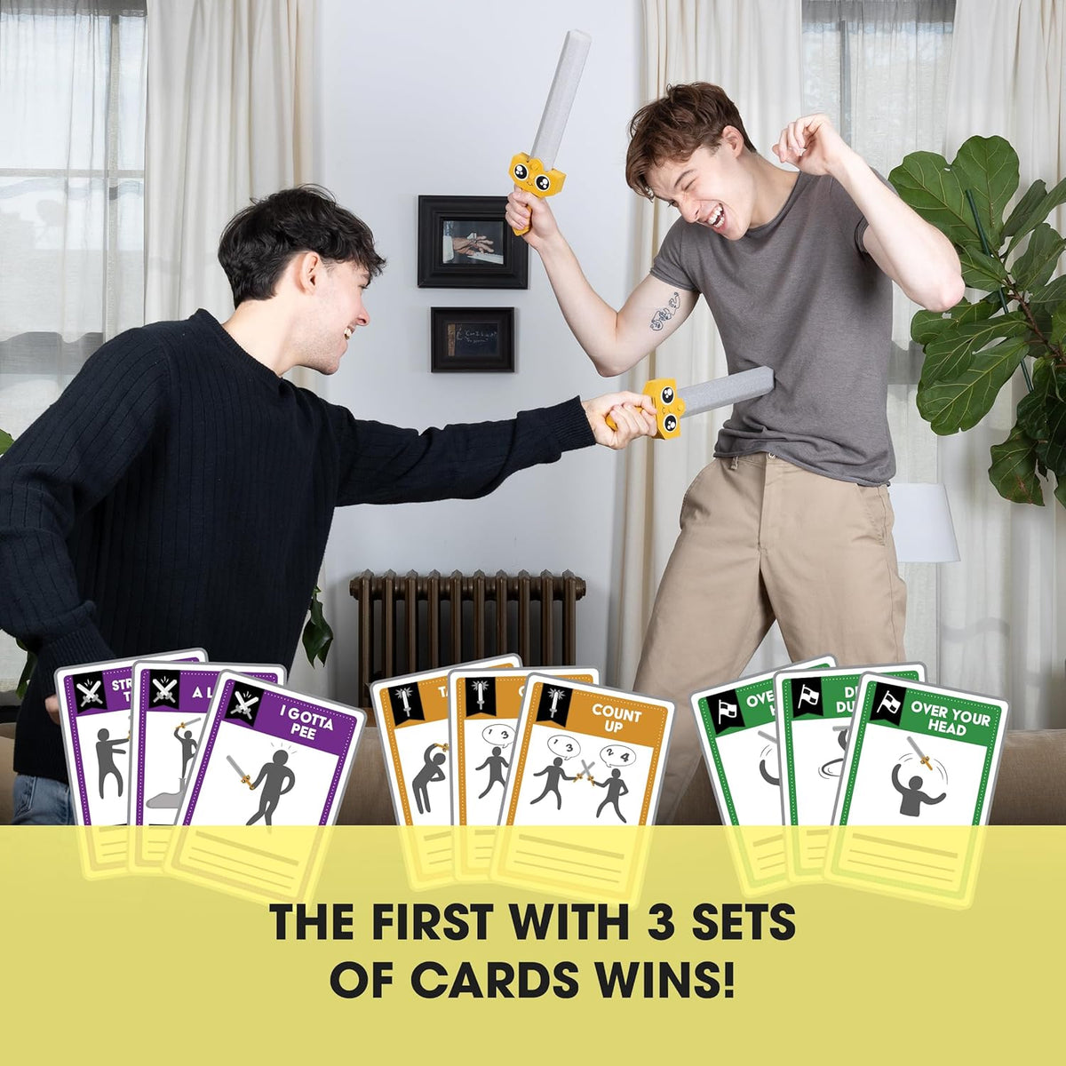 Lets Hit Each Other with Fake Swords Small Box Board Game