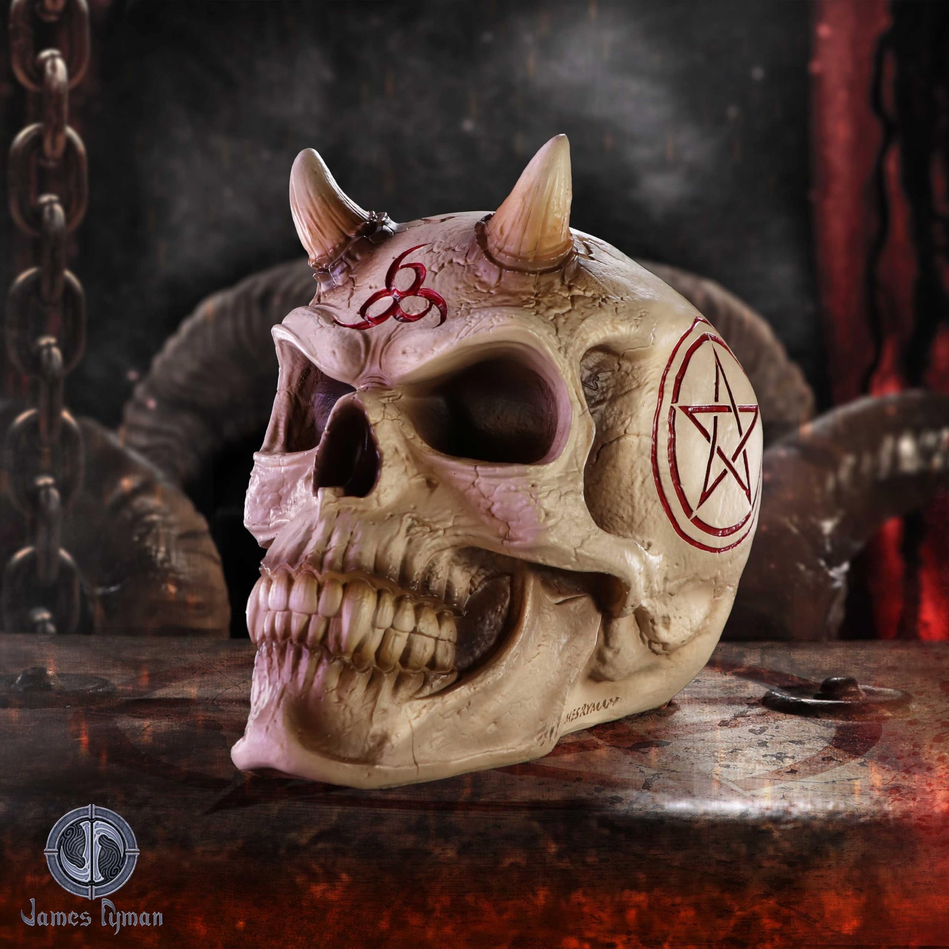 James Ryman 666 Skull 20cm 5