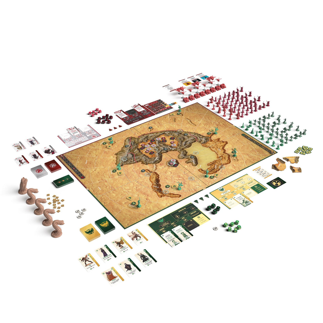 Dune: War for Arrakis Board Game CORE Box - Tabletop Miniatures Strategy Game with Asymmetric Gameplay for Kids and Adults, Ages 14+, 1-4 Players, 120 Minute Playtime, Made by CMON 3