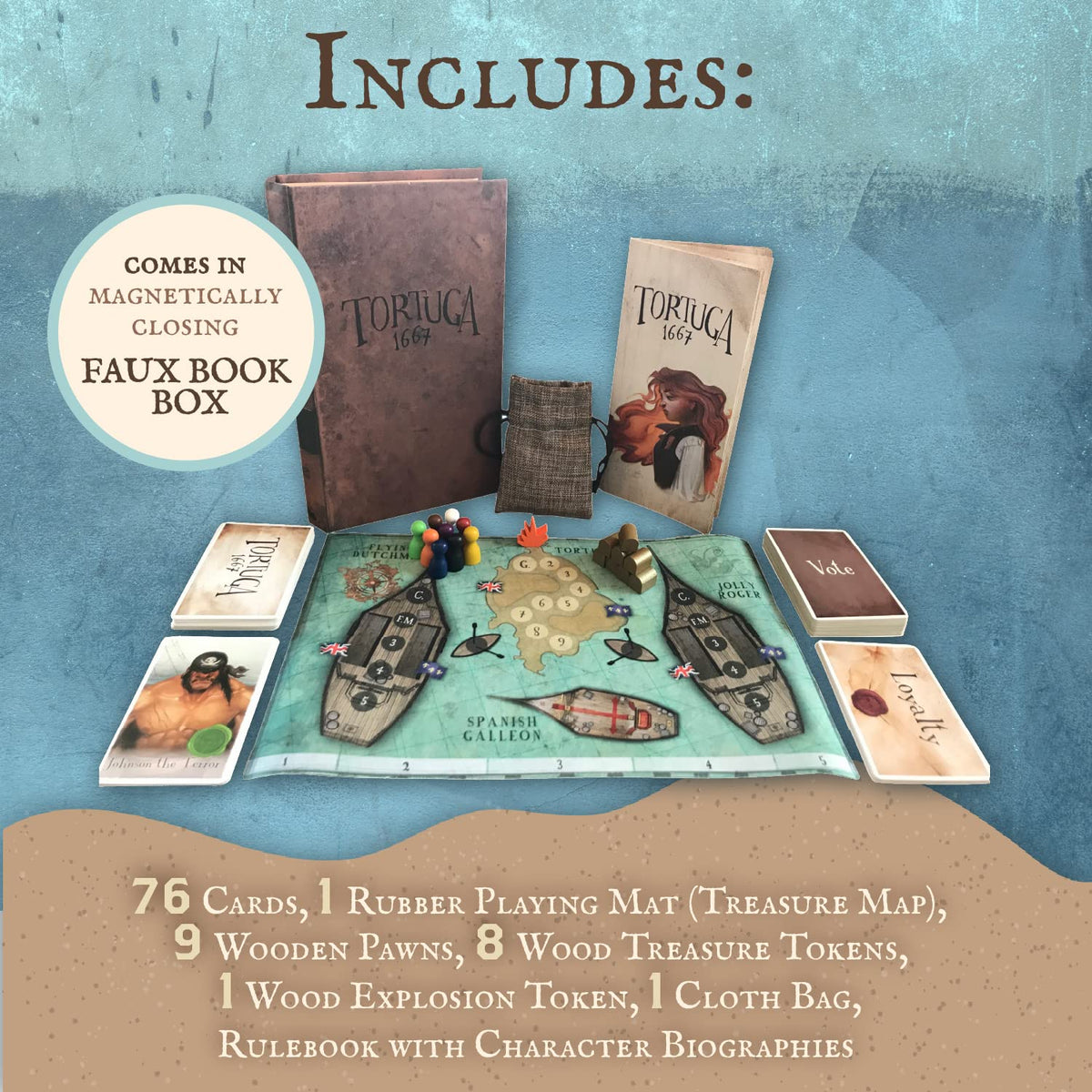 Tortuga 1667 Board Game by Facade 5