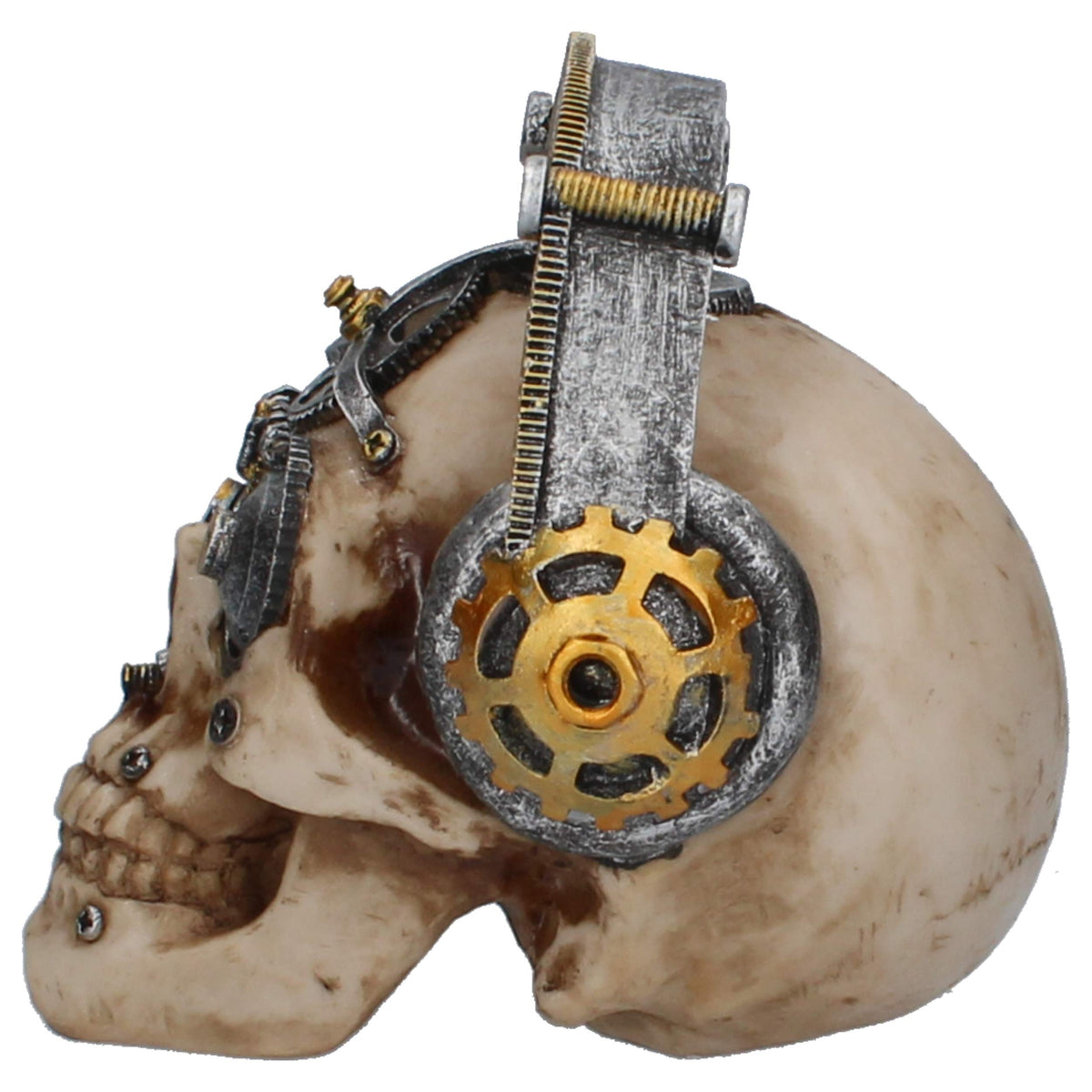 Techno Talk Small Steampunk Skull 14.5cm 6