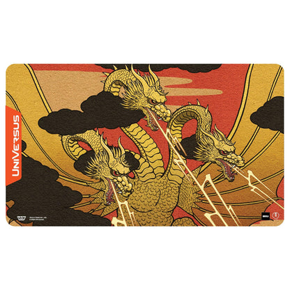 UniVersus Godzilla Challenger Series - King Ghidorah Playmat - 24 x 14 Neoprene Mat, Tabletop Card Game Accessory, UVS Games, Officially Licensed 1