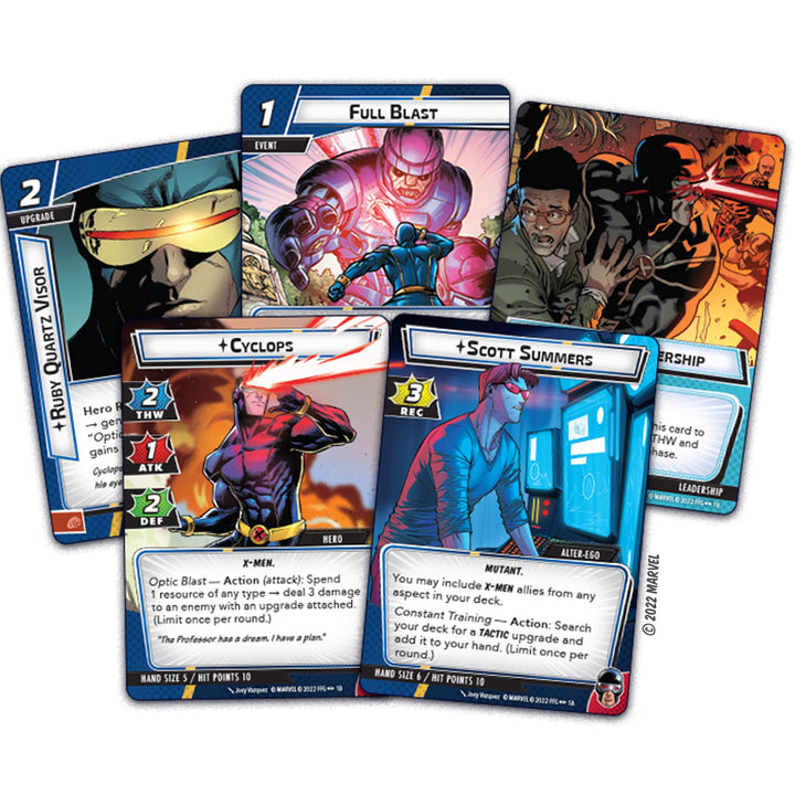 Marvel Champions The Card Game Cyclops HERO PACK - Superhero Strategy Game, Cooperative Game for Kids and Adults, Ages 14+, 1-4 Players, 45-90 Minute Playtime, Made by Fantasy Flight Games