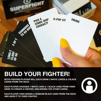 Skybound Superfight Card Game - Absurd Superpower Arguments for Kids, Teens & Adults, 500 Cards, 3+ Players, Ages 8+ 4