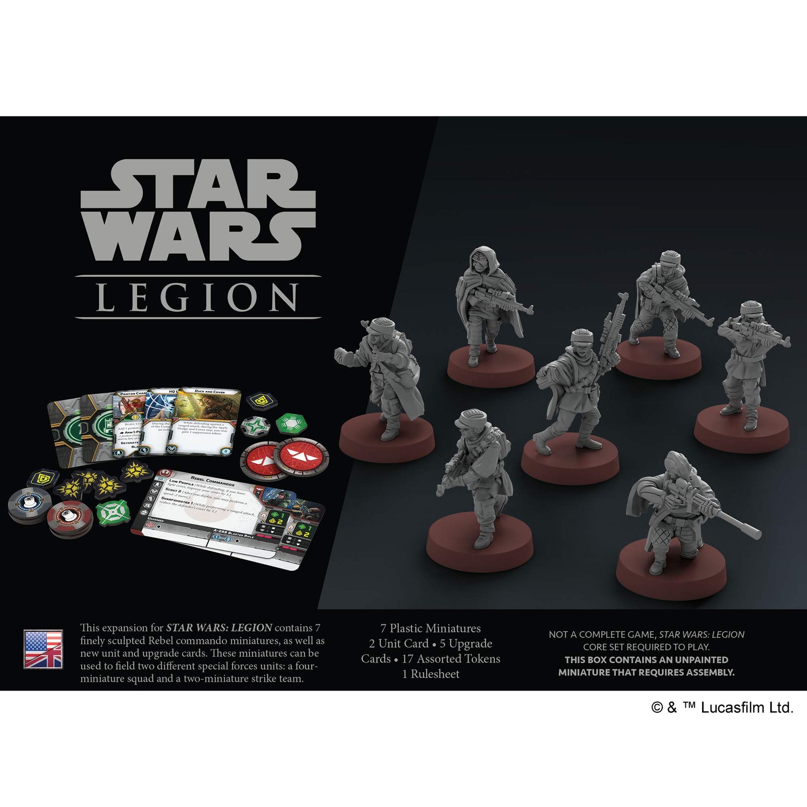Star Wars: Legion Rebel Commandos UNIT EXPANSION - Unleash Elite Rebel Strike Teams! Tabletop Miniatures Strategy Game for Kids & Adults, Ages 14+, 2 Players, 3 Hr Playtime, Made by Atomic Mass Games 2