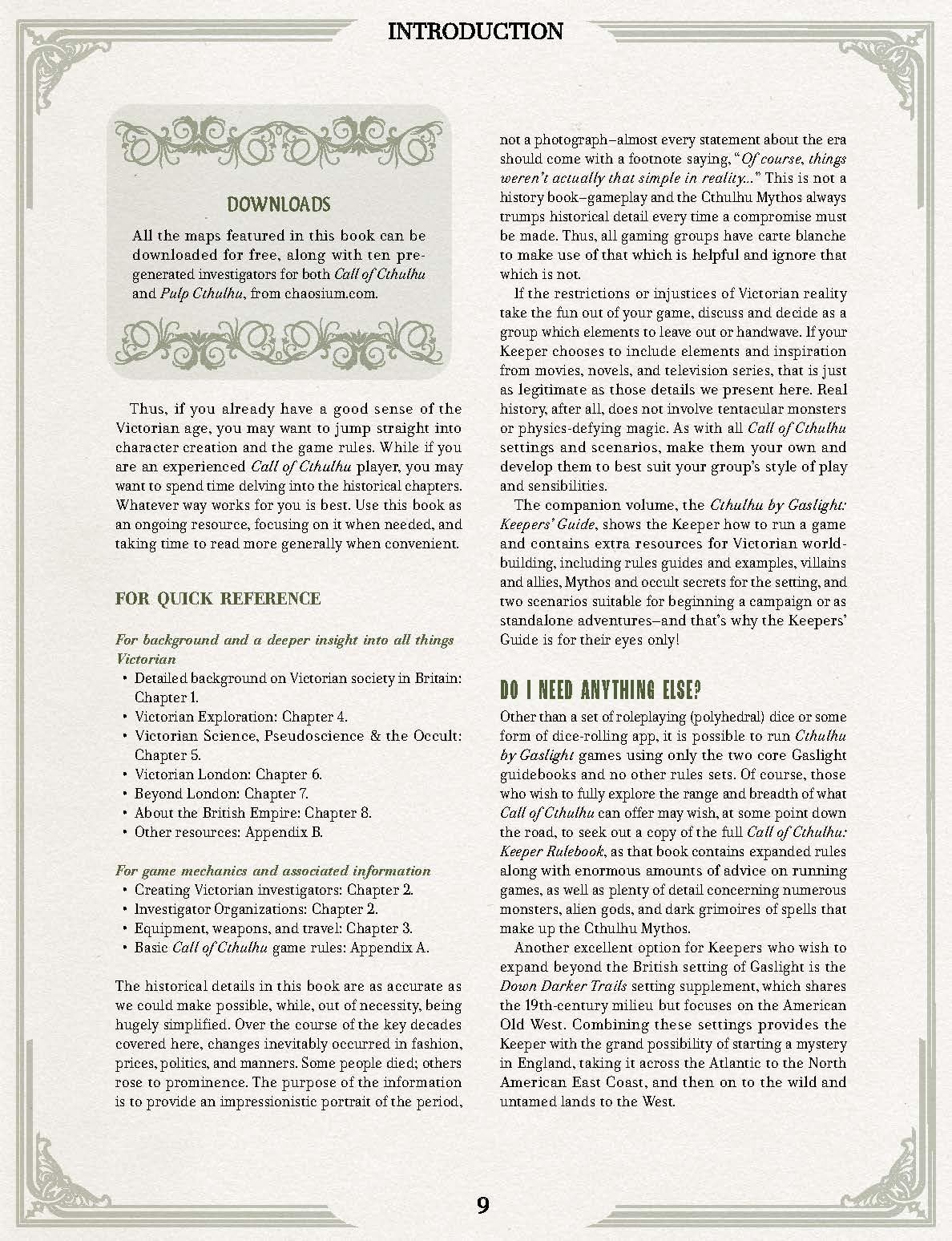 Cthulhu by Gaslight Investigators Guide Roleplaying Game by Chaosium 6