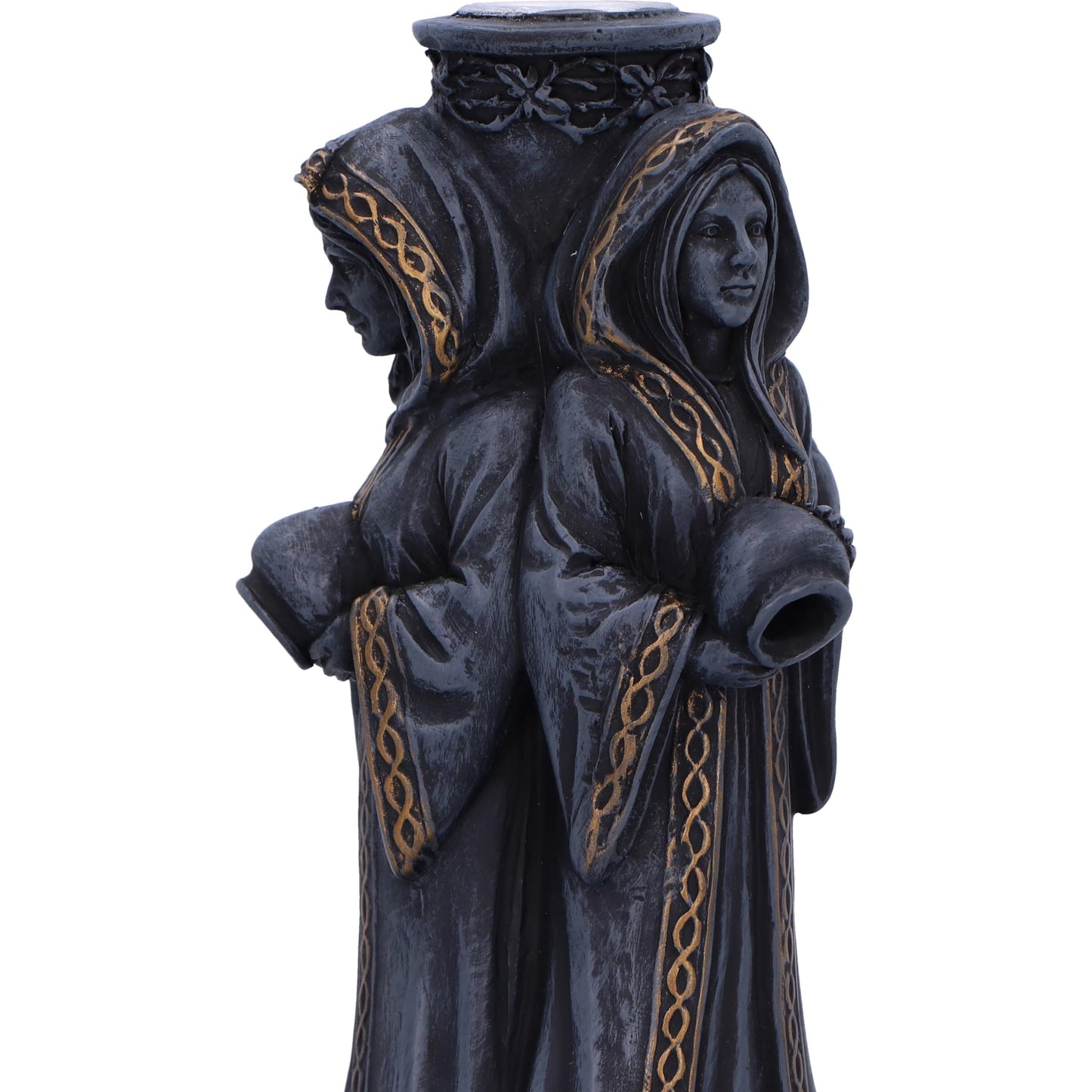 Triple Moon Goddess Backflow Incense Burner 15.5cm 2