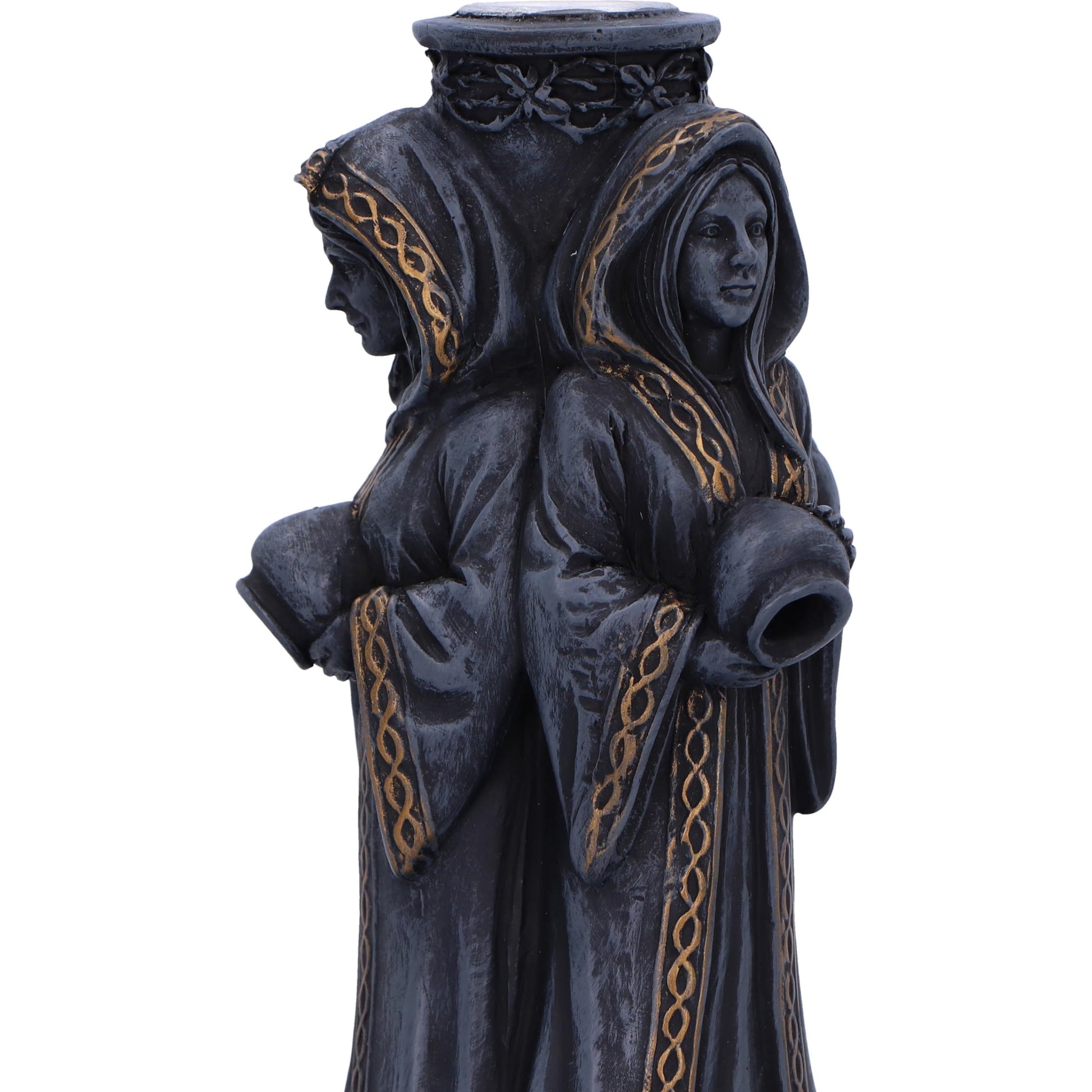 Triple Moon Goddess Backflow Incense Burner 15.5cm 2