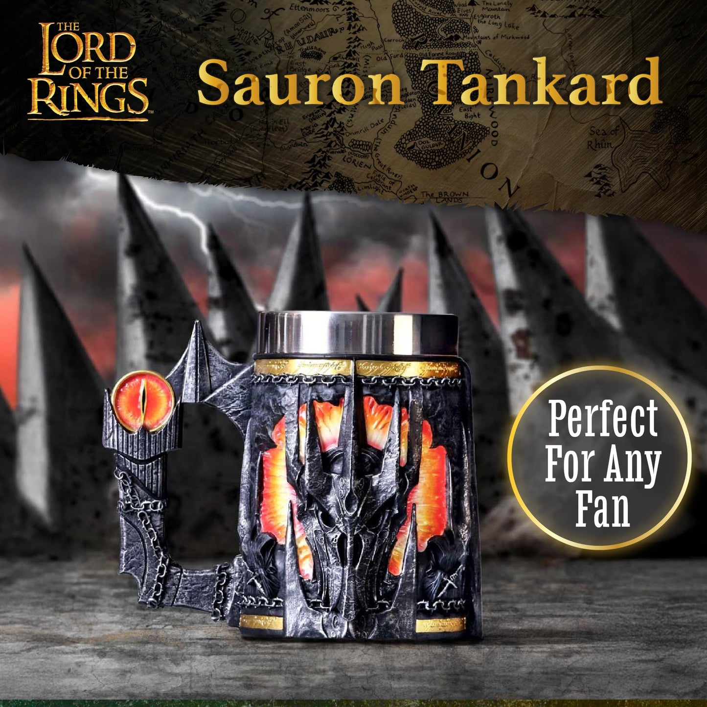Lord of the Rings Sauron Tankard 15.5cm Officially Licensed Drinking Mug 4
