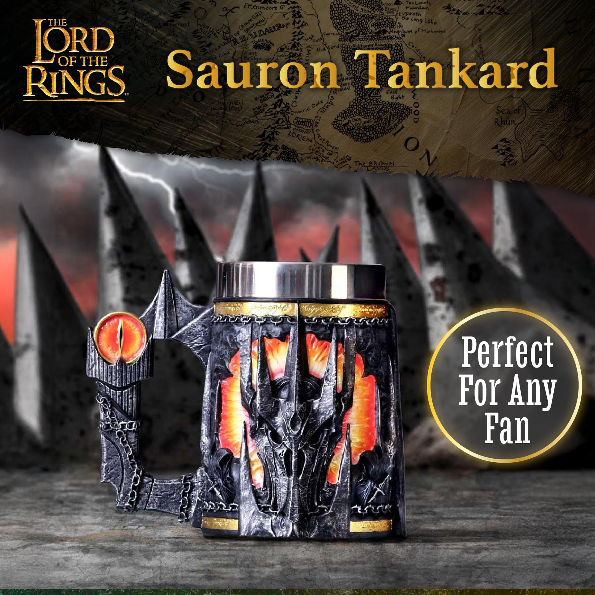 Lord of the Rings Sauron Tankard 15.5cm Officially Licensed Drinking Mug 4
