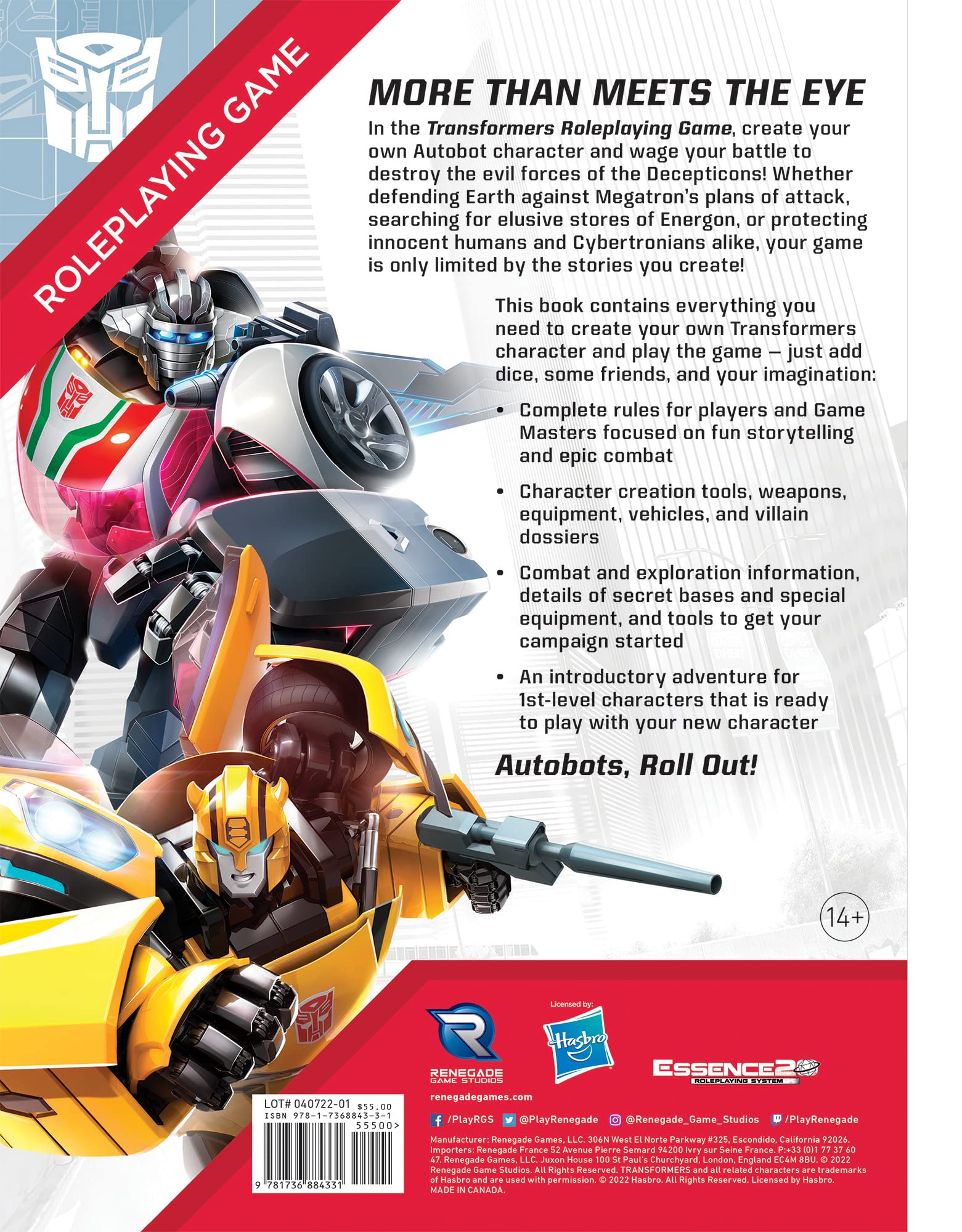 Transformers RPG Core Rulebook 3