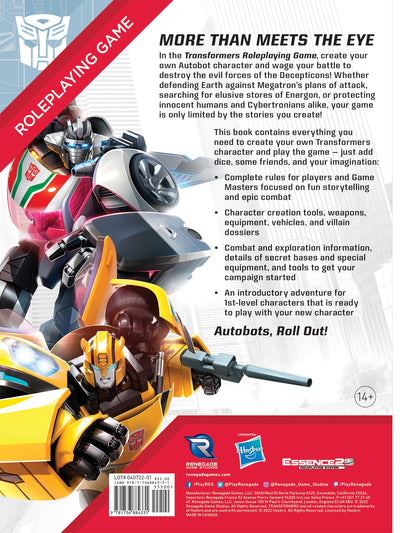 Transformers RPG Core Rulebook 3
