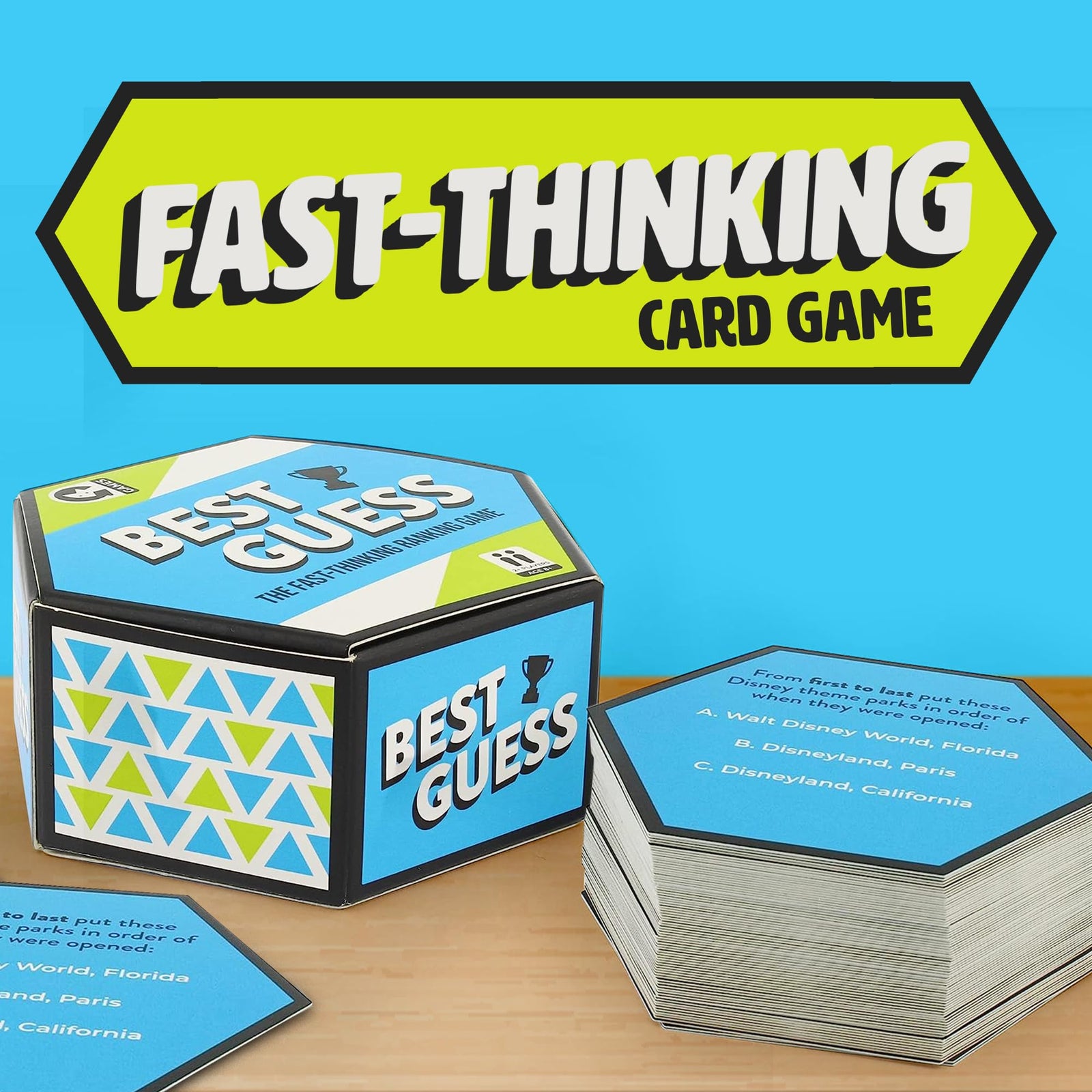 Ginger Fox - Best Guess Quick-Thinking Card Game. Card Games for Adults and Kids Aged 8+ Years. Cute Travel Sized Fun Card Games for Family Game Nights, Parties and More 2