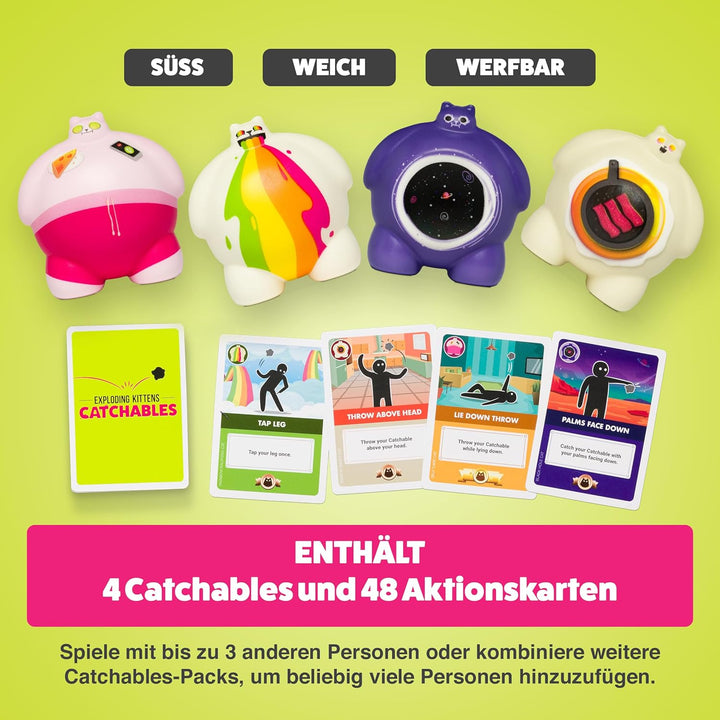 Catchables Core 4 Pack Card Game by Exploding Kittens