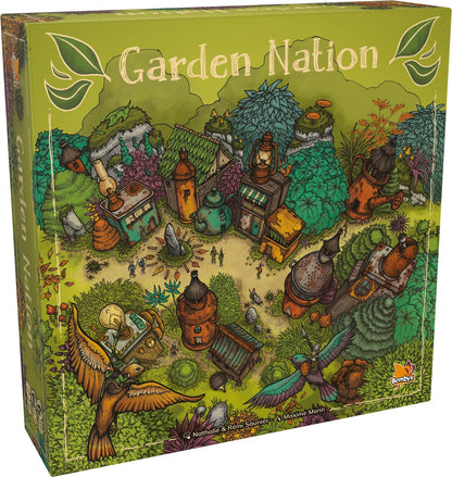 Bombyx Garden Nation - War and Building Board Game,, Ages 10+, 2-4 Players, 60 Min 2