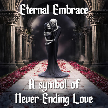 Eternal Embrace Gothic Skeletons Figurine 24cm Polyresin Painted Statue 8