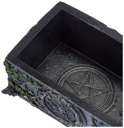 Ivy Covered Wiccan Pentagram Tarot Trinket Box 17.5cm 4