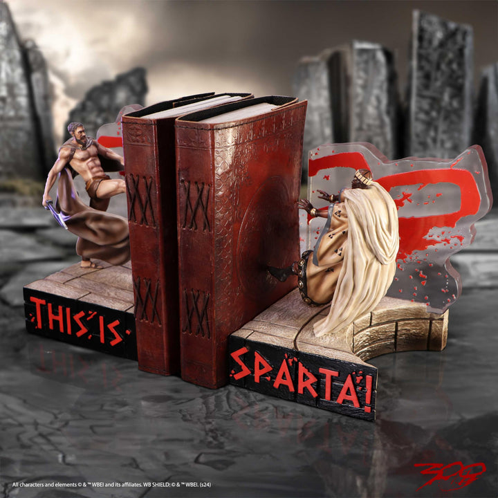 300 This Is Sparta Battle Bookends 24cm