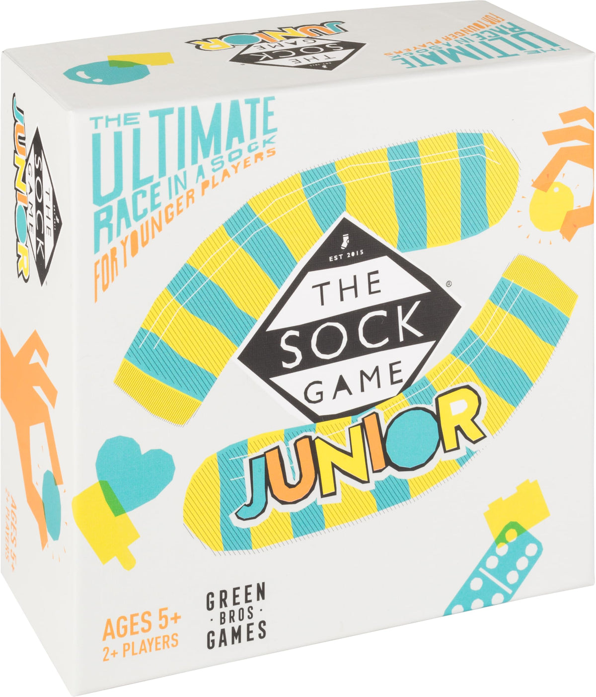 Green Brothers Games | The Sock Game Junior | Family Game | Ages 5+ | 2+ Players | 15+ Minutes Playing Time 1