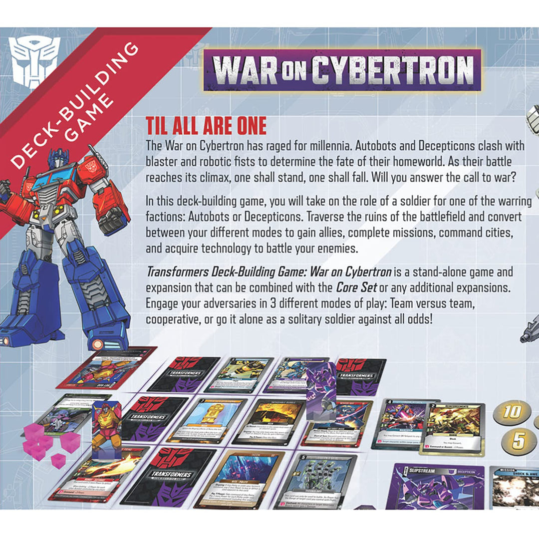 Renegade Game Studios Transformers Deck-Building Game: War On Cybertron - Stand Alone Game & Expansion, Ages 14+, 1-4 Players, 45-90 Min