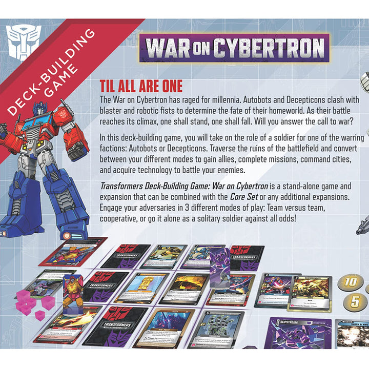 Renegade Game Studios Transformers Deck-Building Game: War On Cybertron - Stand Alone Game & Expansion, Ages 14+, 1-4 Players, 45-90 Min