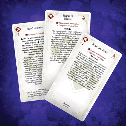 Renegade Game Studio: Vampire: The Masquerade - Discipline Deck Accessory - 5th Edition Roleplaying Game, 219 Tarot-Sized Cards, RPG, Ages 18+ 2