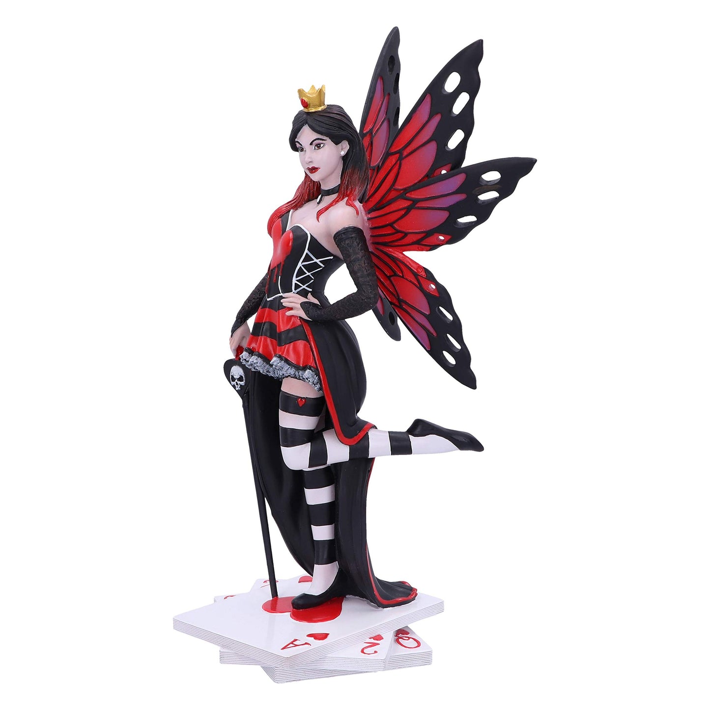 Wonderland Fairies Queen of Hearts Red Card Figurine 26cm 2