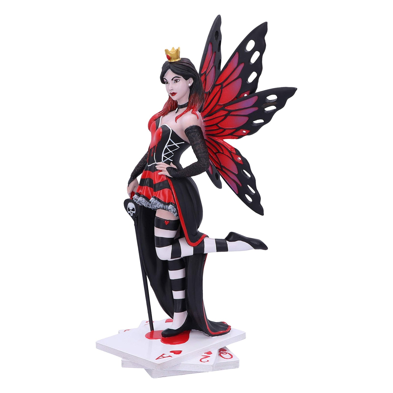 Wonderland Fairies Queen of Hearts Red Card Figurine 26cm 2