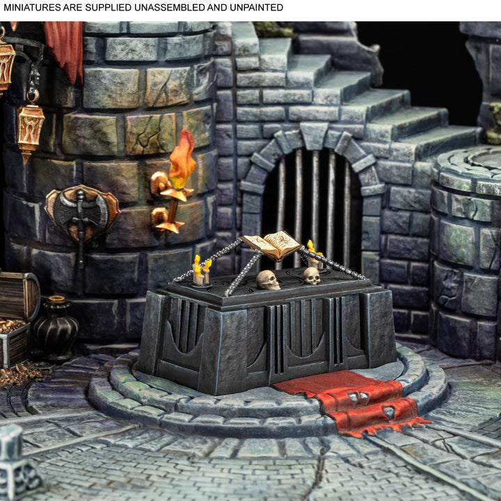 Atomic Mass Games Marvel: Crisis Protocol - Tomb of Dracula Terrain Pack - Iconic Gothic Castle Piece, Tabletop Superhero Game, Ages 14+, 2 Players, 90 Minute Playtime, Made