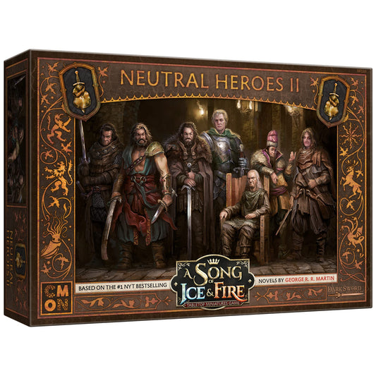 CMON A Song of Ice and Fire Tabletop Miniatures Neutral Heroes II Box Set - Unleash The Power of Unaligned Allies, Strategy Game for Adults, Ages 14+, 2+ Players, 45-60 Minute Playtime, Made 1
