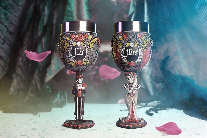 Gothic Skeleton Mrs Goblet 21cm