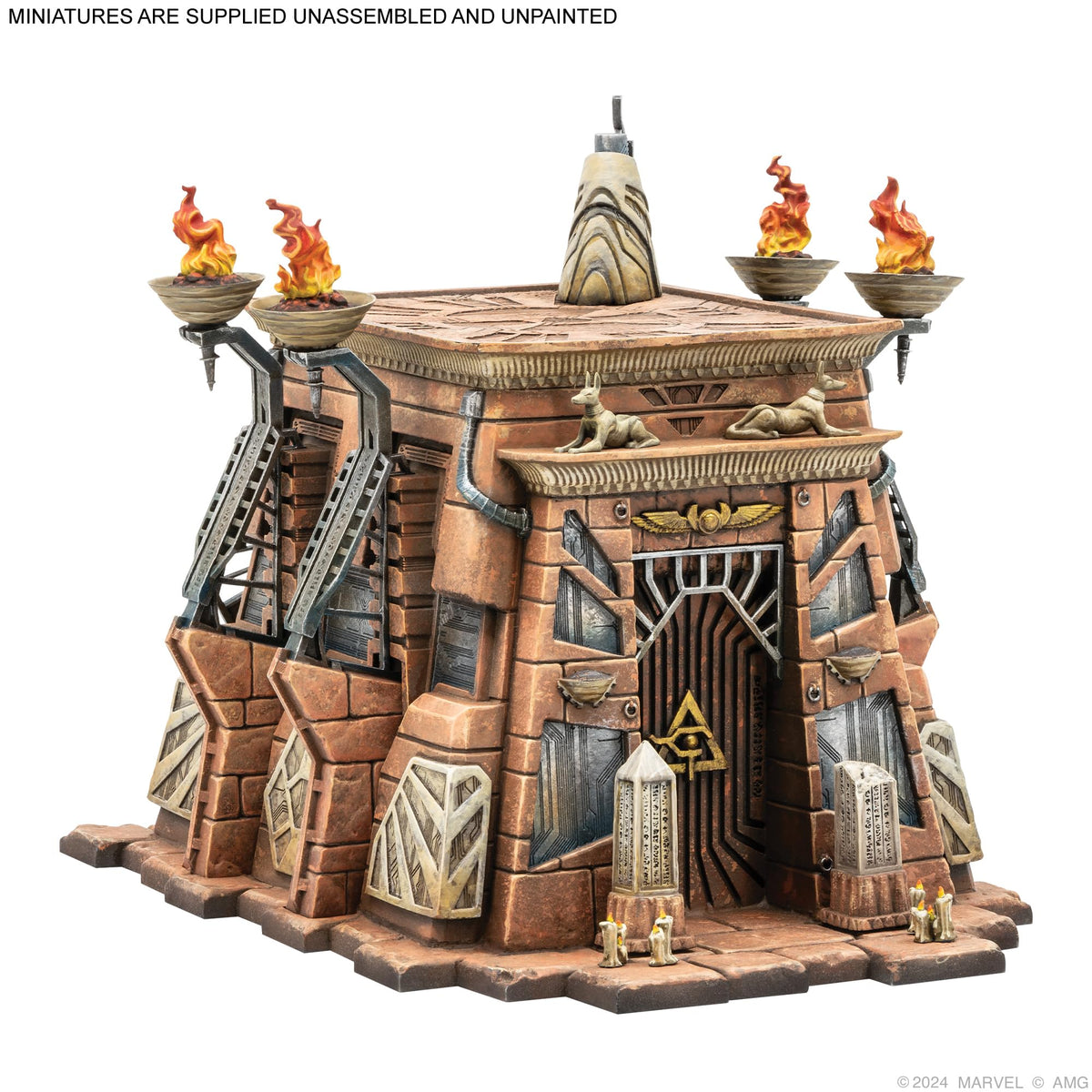 Marvel: Crisis Protocol Shrine to En Sabah Nur Terrain Pack - Apocalypse-Themed Terrain! Tabletop Superhero Game, Ages 14+, 2 Players, 90 Minute Playtime, Made by Atomic Mass Games 2