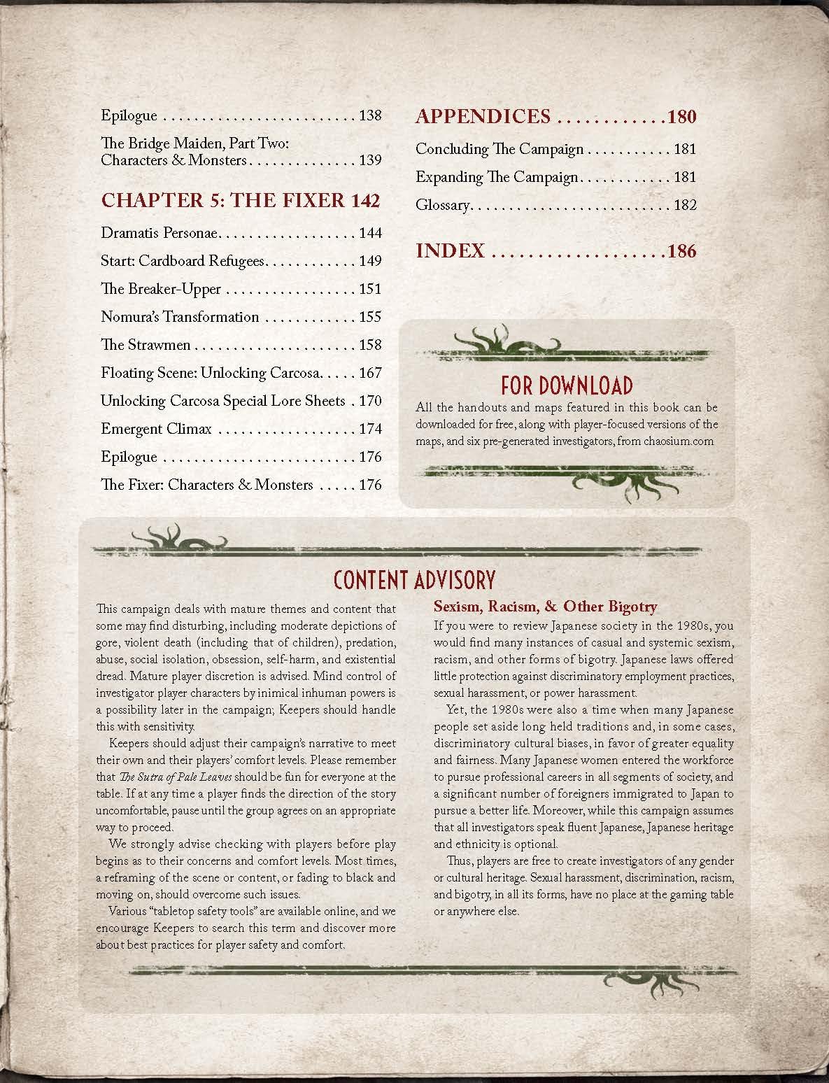 The Sutra Of Pale Leaves Volume 2 Carcosa Manifest Call Of Cthulhu Roleplaying Game by Chaosium 4