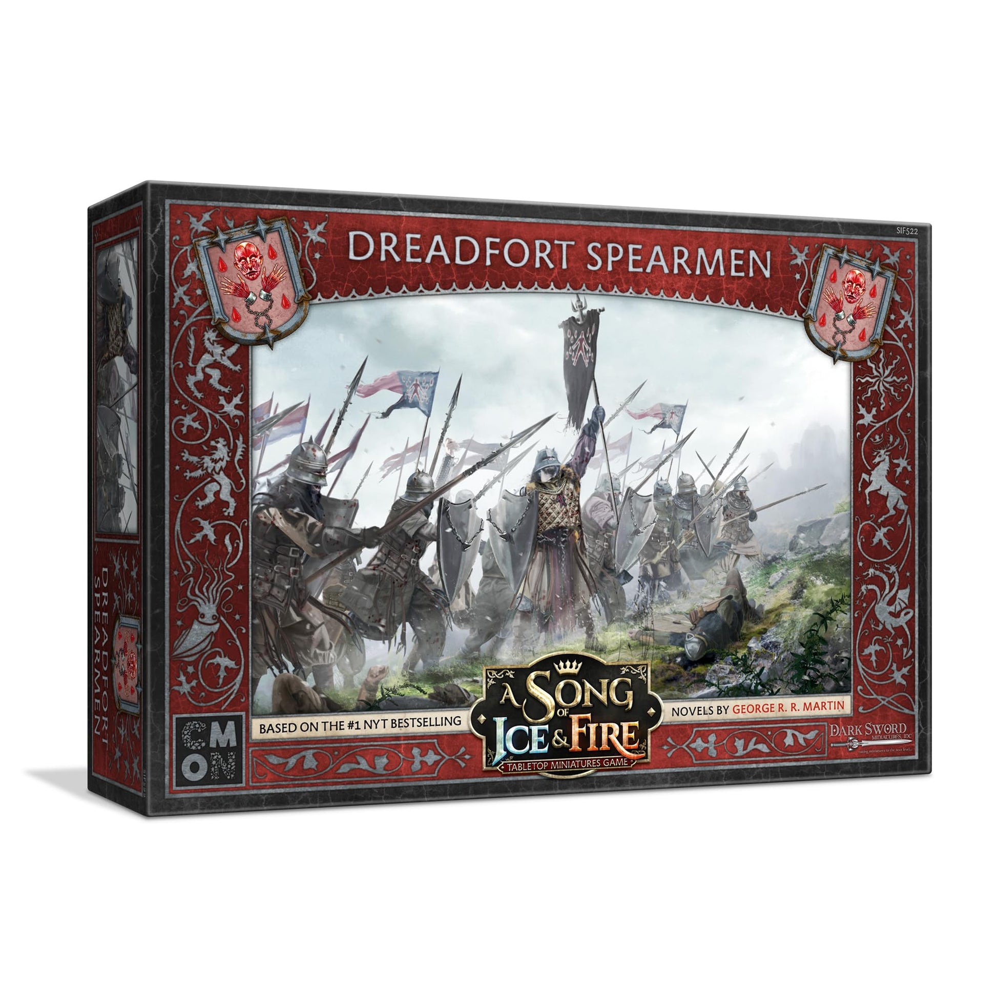 CMON A Song of Ice and Fire Tabletop Miniatures Game Dreadfort Spearmen Unit Box - Loyalty Forged in The Frigid North, Strategy Game for Adults, Ages 14+, 2+ Players, 45-60 Minute Playtime, Made 1